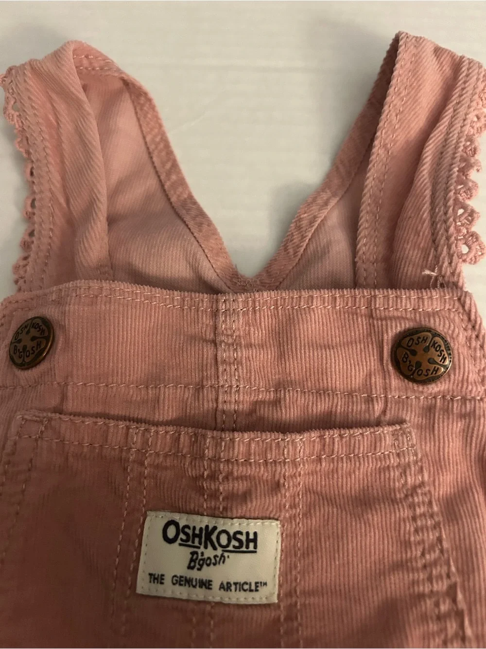 NWT OshKosh B'gosh Pink Corduroy Overalls for girls 2T